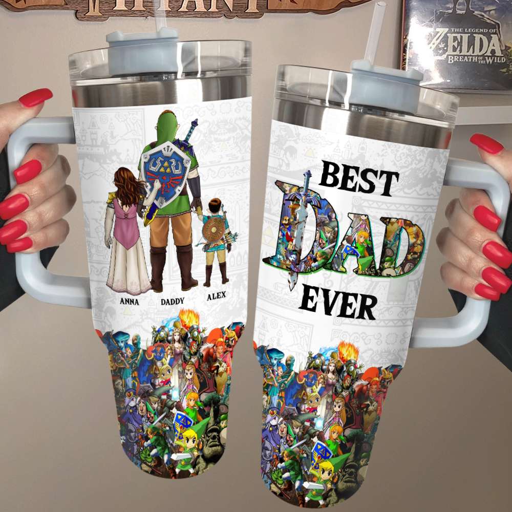 Best Dad Ever Tumbler Personalized Gifts For Father's Day 07qhdt200424hg-Homacus