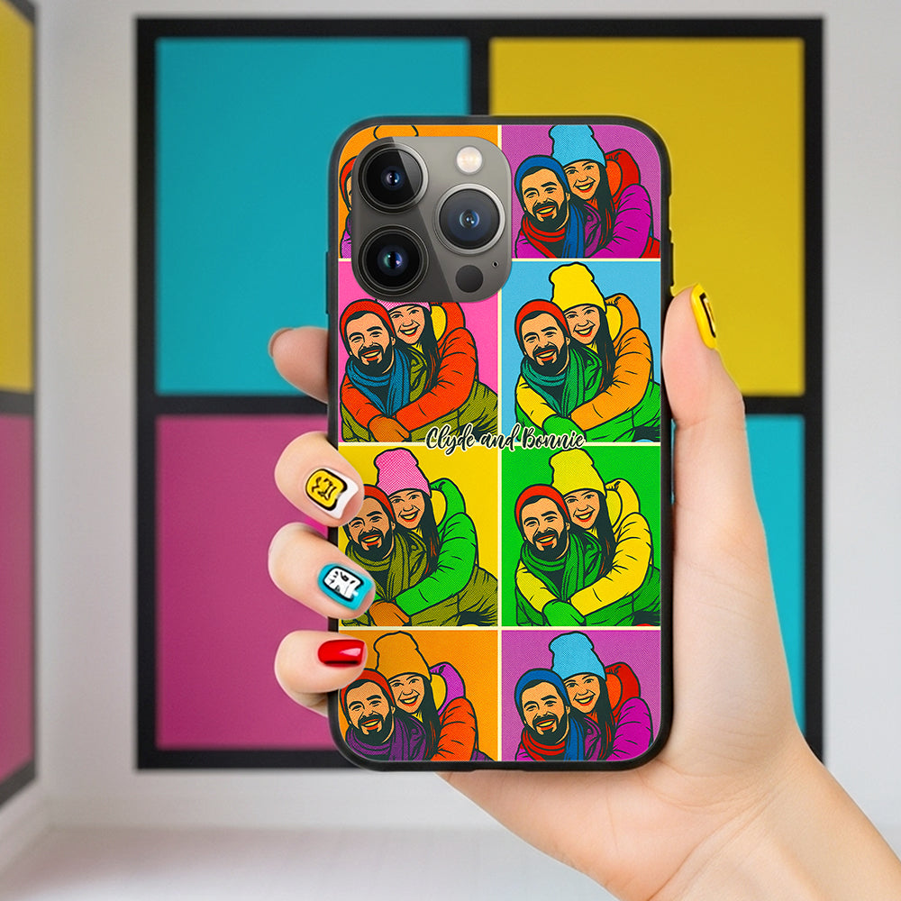 Couple Art Phone Case Personalized Gifts For Couple 02NATA230825-Homacus