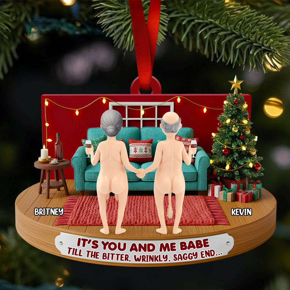 Couple Forever Christmas Ornament Personalized Gifts For Couple 02NADT241025-Homacus