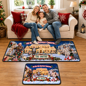 The Happiest Christmas Runner Rug - Personalized Funny Gifts For Movie Lovers 05haqn240926-Homacus