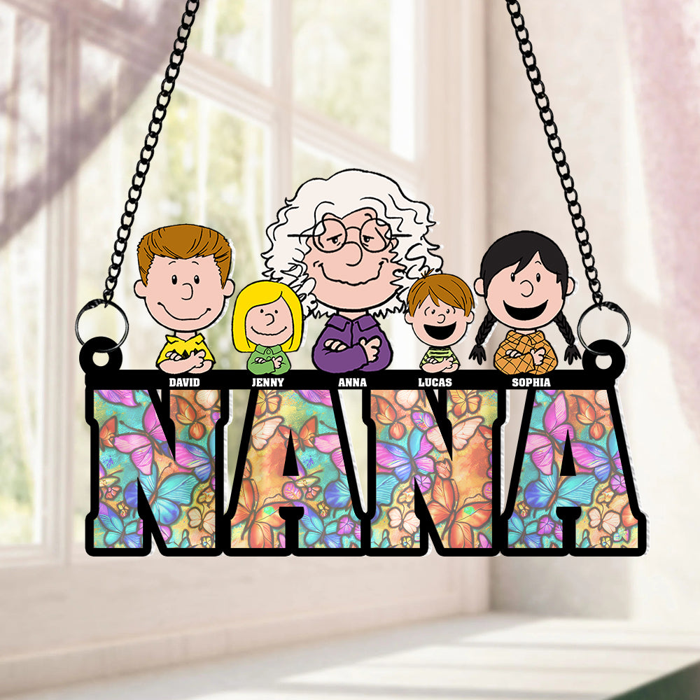 Personalized Gifts For Grandma Suncatcher Ornament 02katn190624hh-Homacus