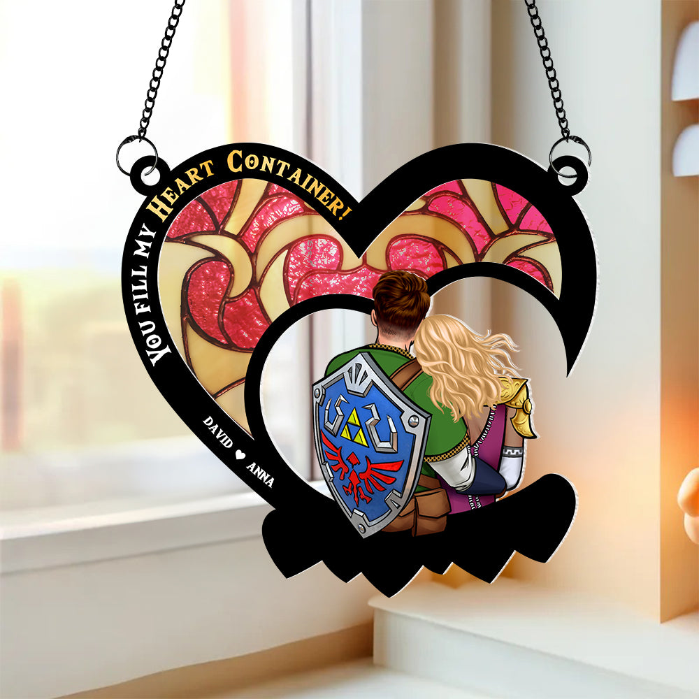 Personalized Gifts For Couple Suncatcher Ornament 02hupu180524hh-Homacus