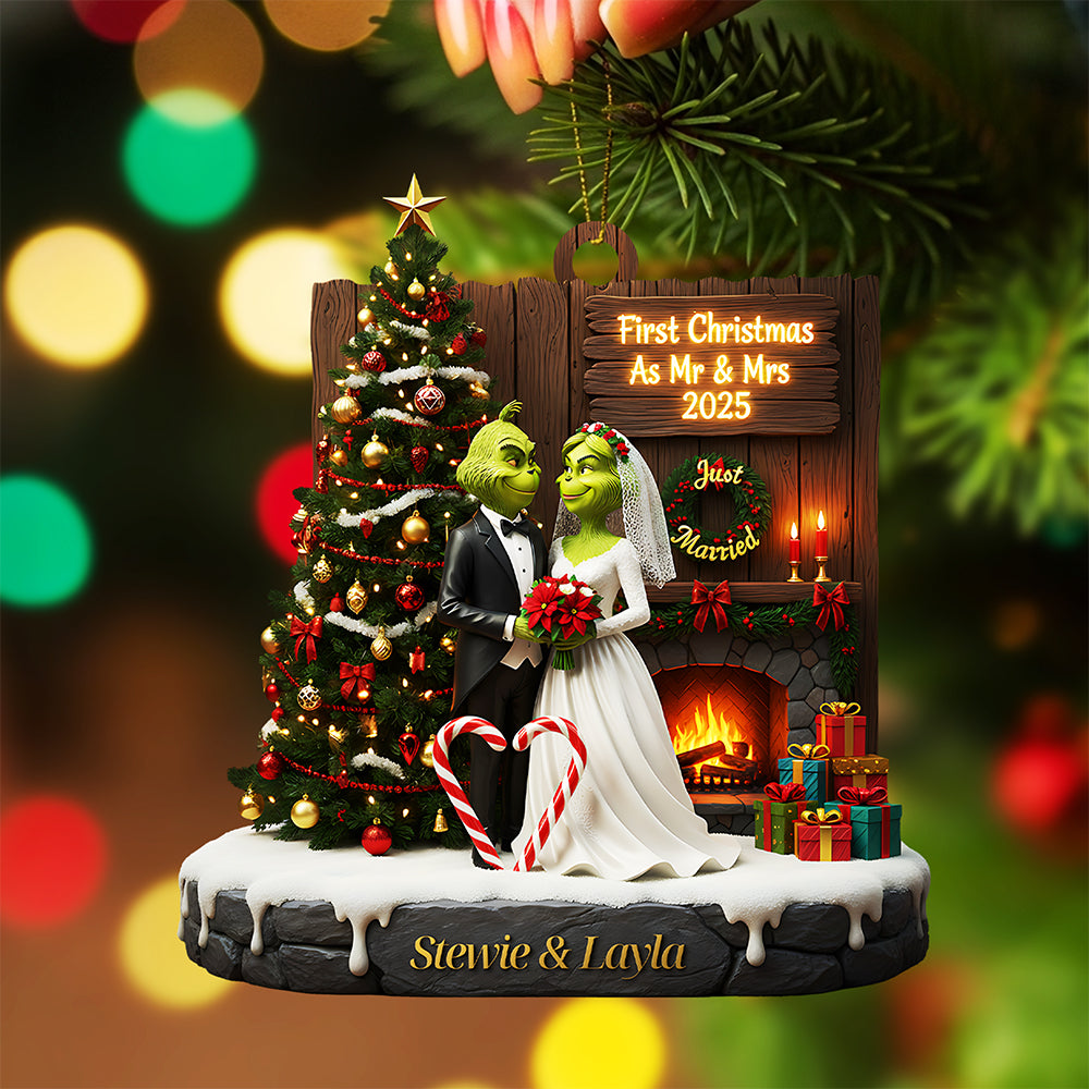 Personalized Gifts For Newlyweds Christmas Ornament 03kita290925-Homacus