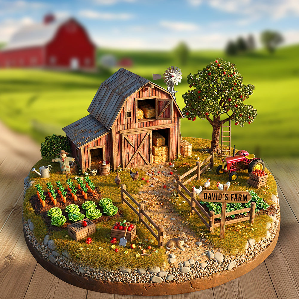 Farmhouse Acrylic Plaque - Personalized Gifts For Farmers 04TOQN240625-Homacus