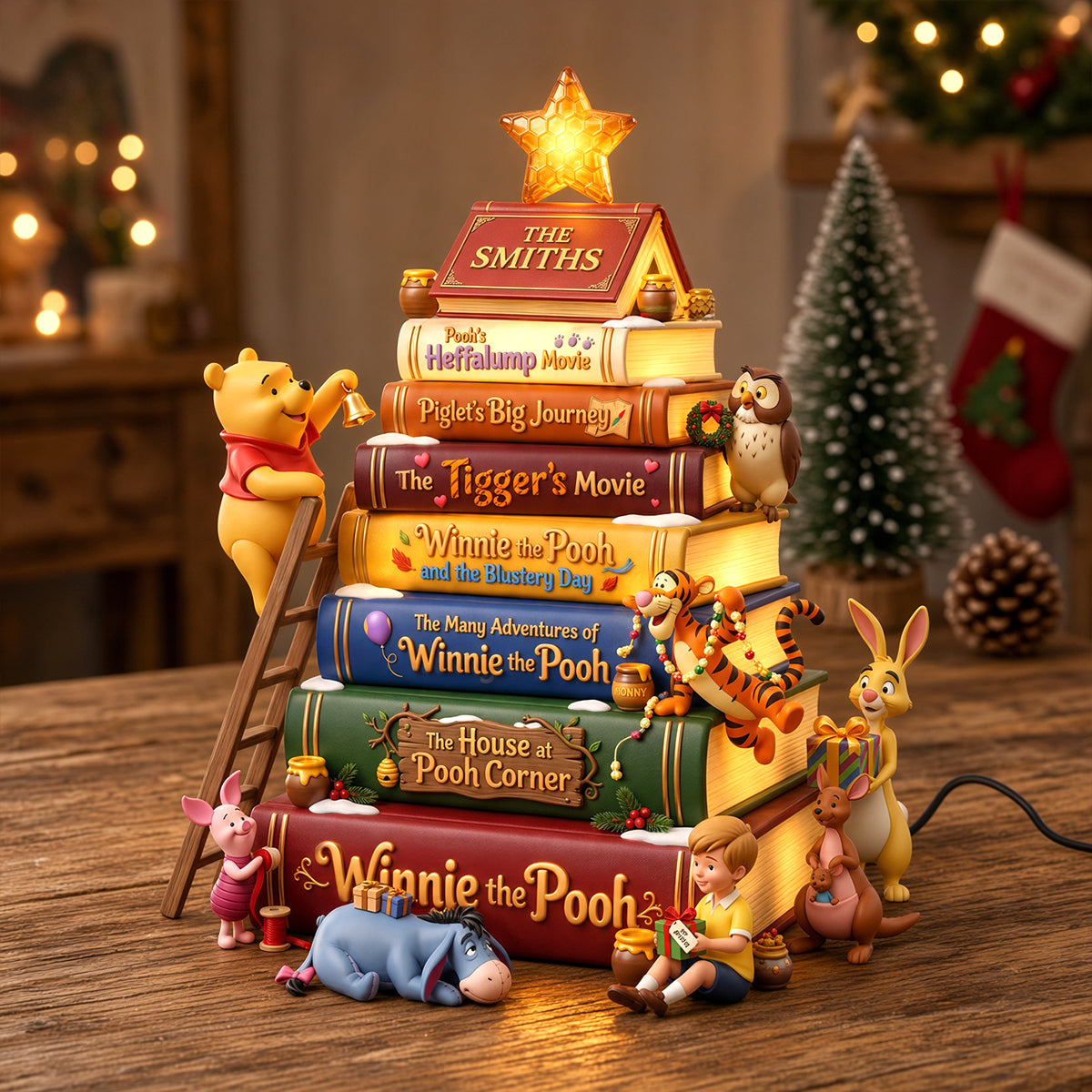 Whimsical Christmas Book Tree Acrylic Light Box - Personalized Gifts For Christmas 06patn211026-Homacus