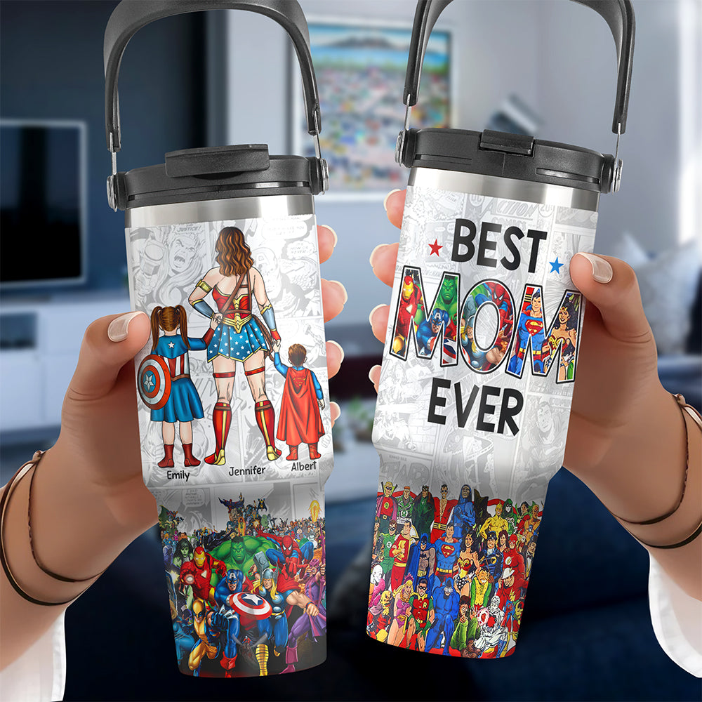 Personalized Gifts For Mom Tumbler Cup Mother's Day Super Mom-Homacus