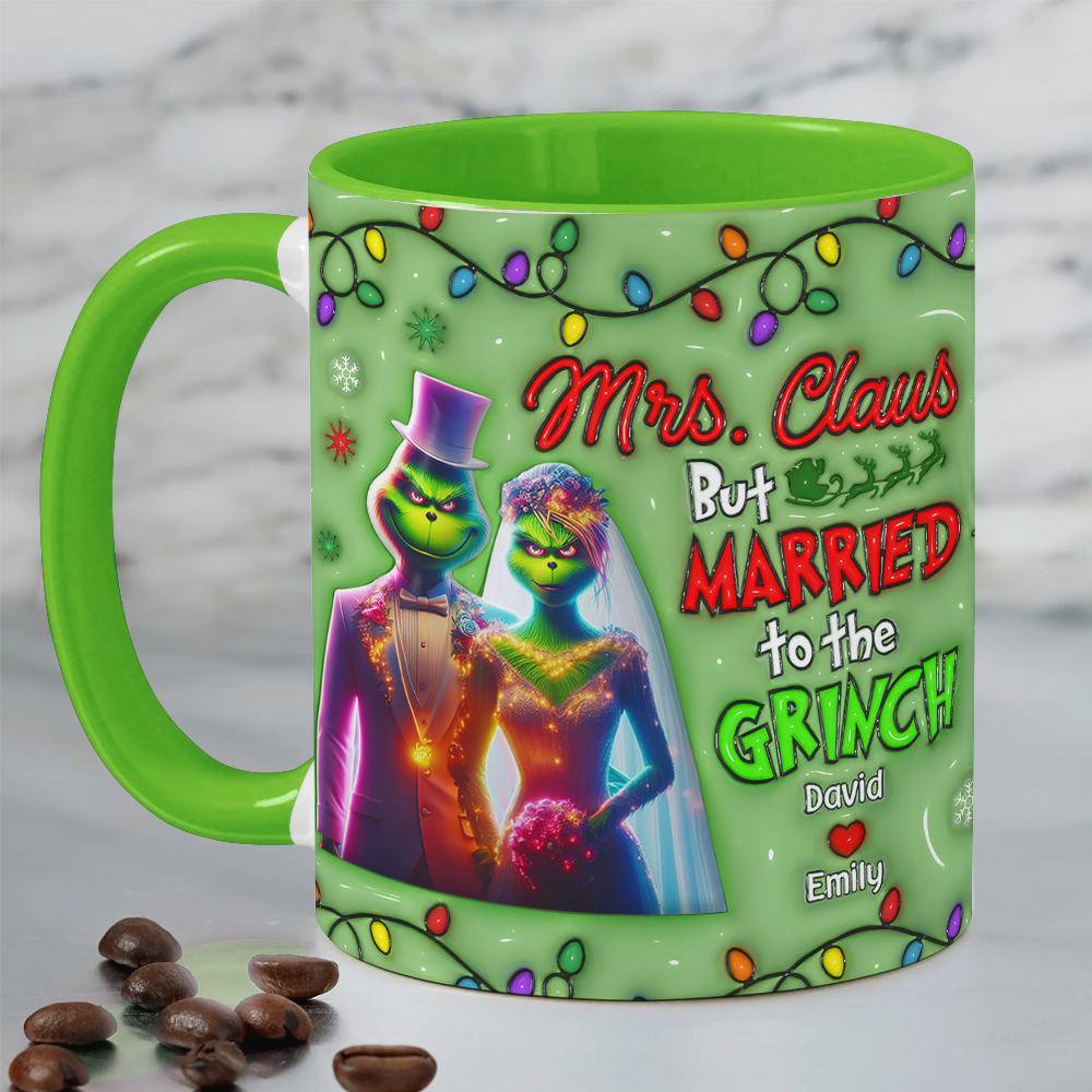 Personalized Gifts For Couple Coffee Mug Christmas Greenmonster Couple 01OHPU291024-Homacus