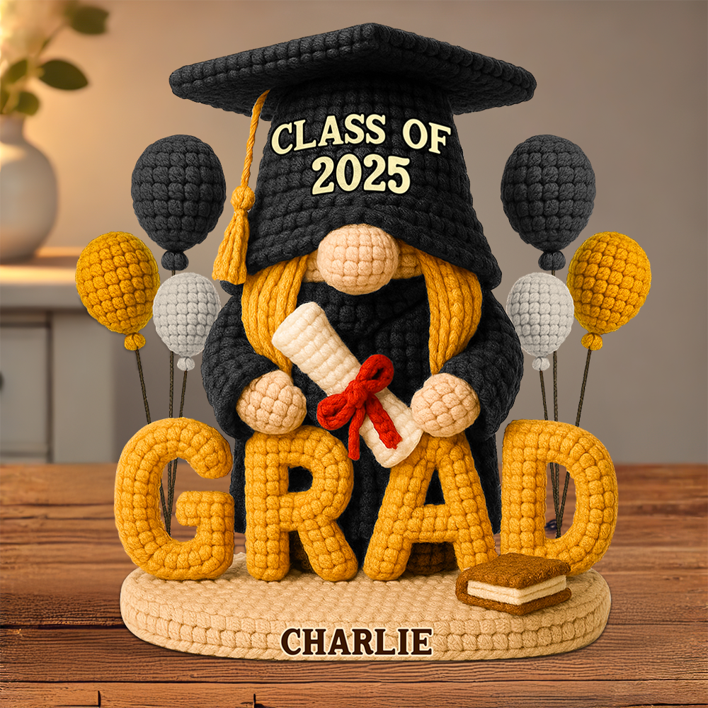 Gnome Graduation Plaque - Personalized Gifts For Graduates 02napu140525-Homacus