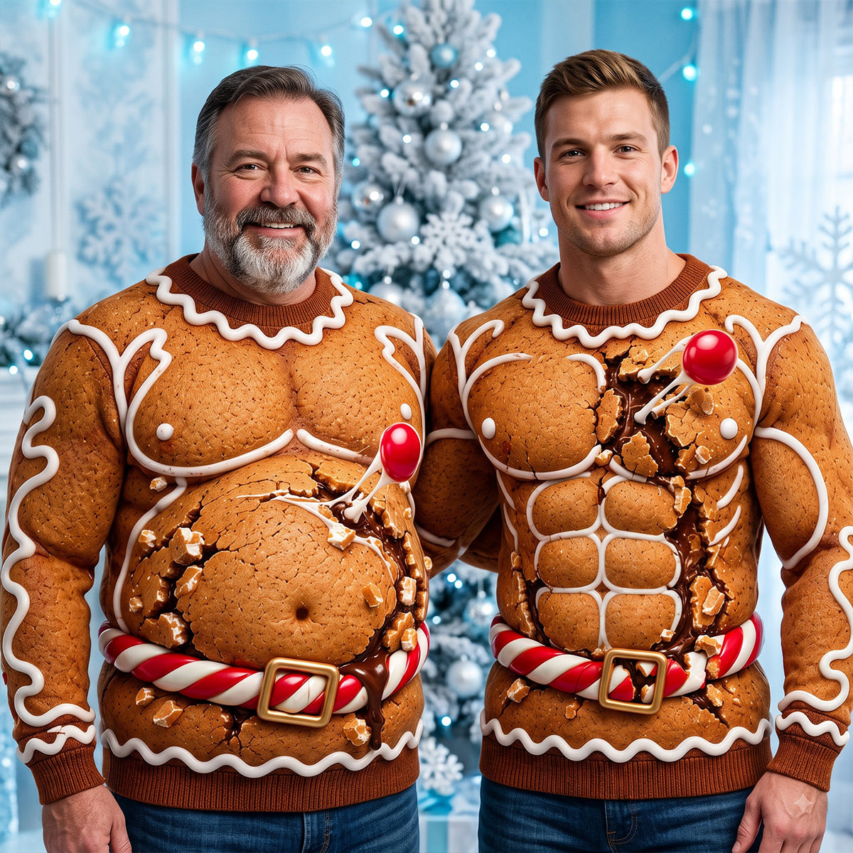 Gingerbread Ugly Sweater - Personalized Gifts For Christmas 04hadt161026-Homacus