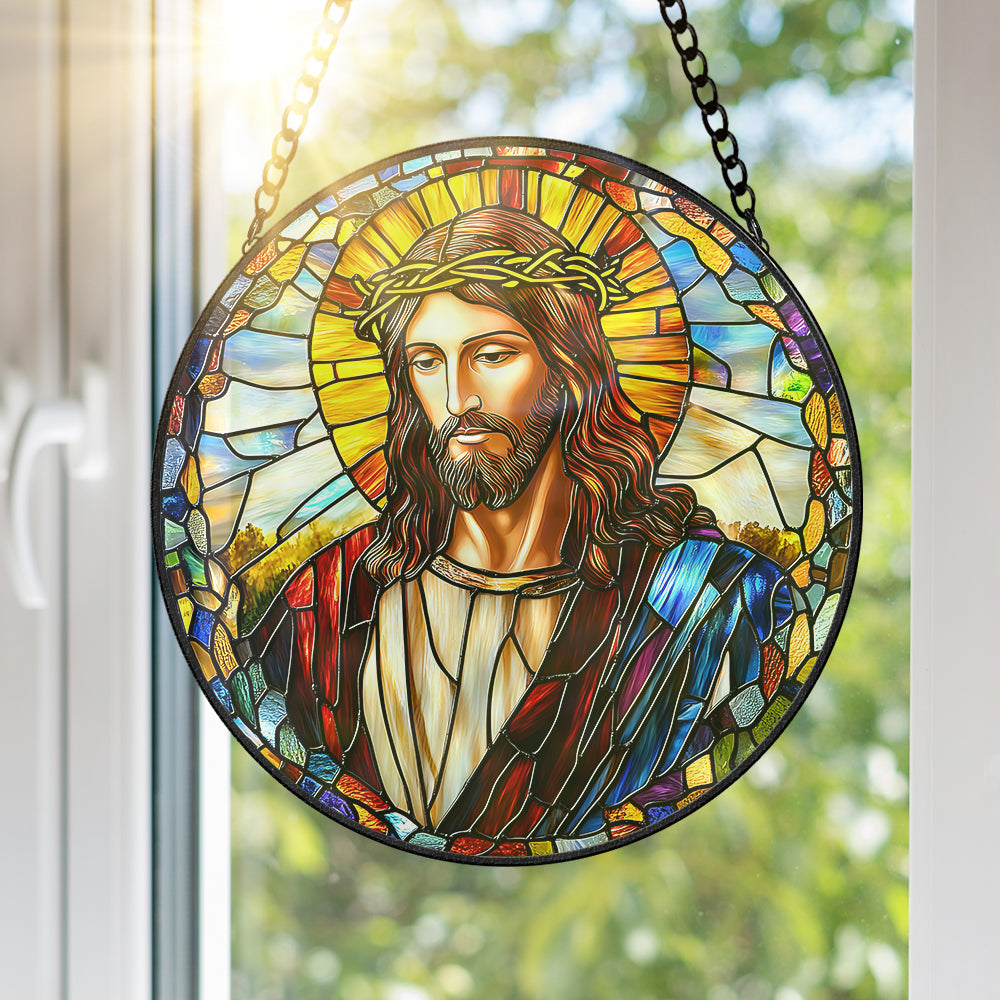 Gifts For Christian Jesus Stained Glass 01huqn060325-Homacus