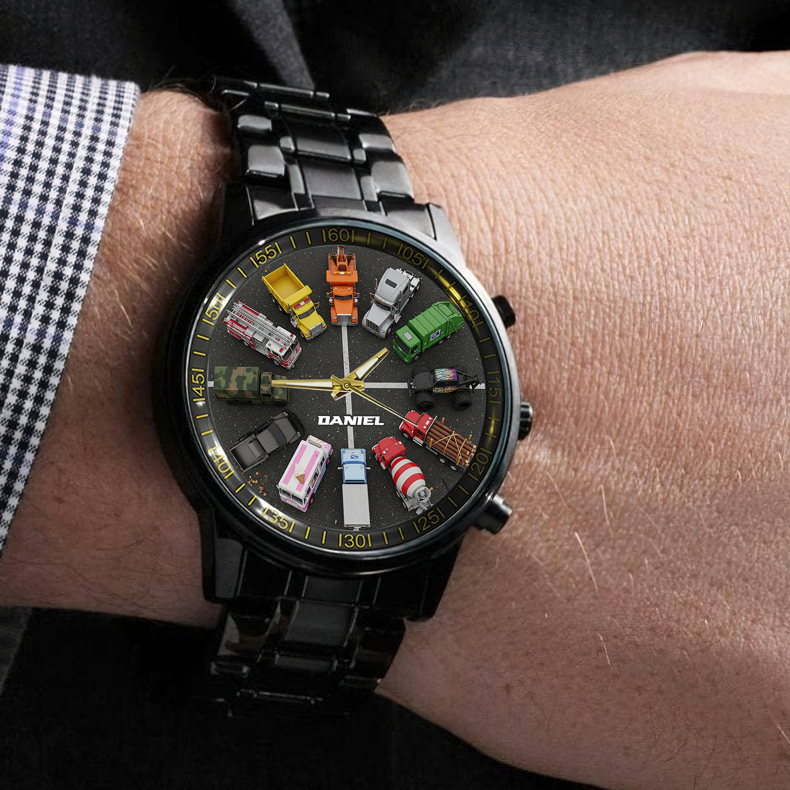 Mighty Trucks Men's Watch- Personalized Gifts For Truck Lovers 04NALU020825-Homacus