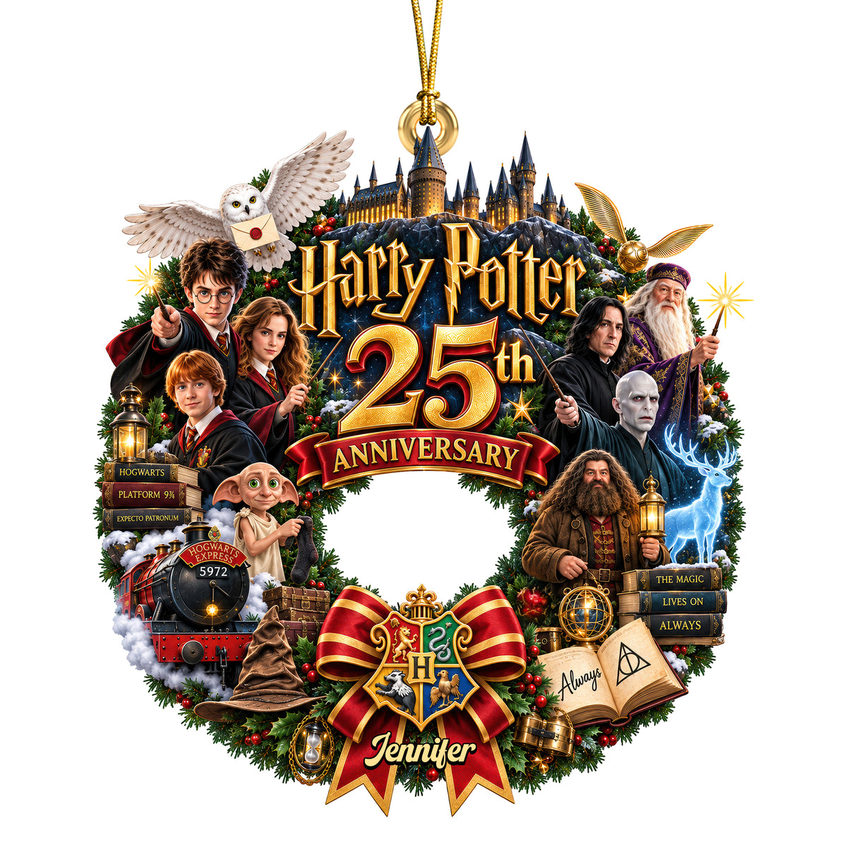 25 Years of Enchanted Memories Ornament -Personalized Gift For Fantasy Lovers 05OHQN230926