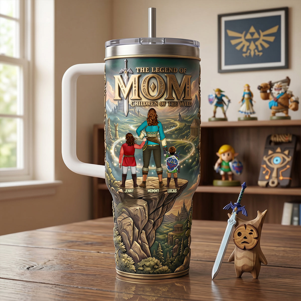The Legend Of Mom Tumbler Handle - Personalized Gifts For Mom 03NATN170426-Homacus