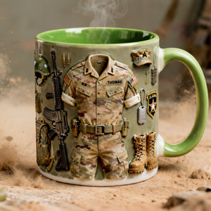 Honoring A True Hero Accent Mug - Personalized Gift For Veteran 04HYLU110226-Homacus