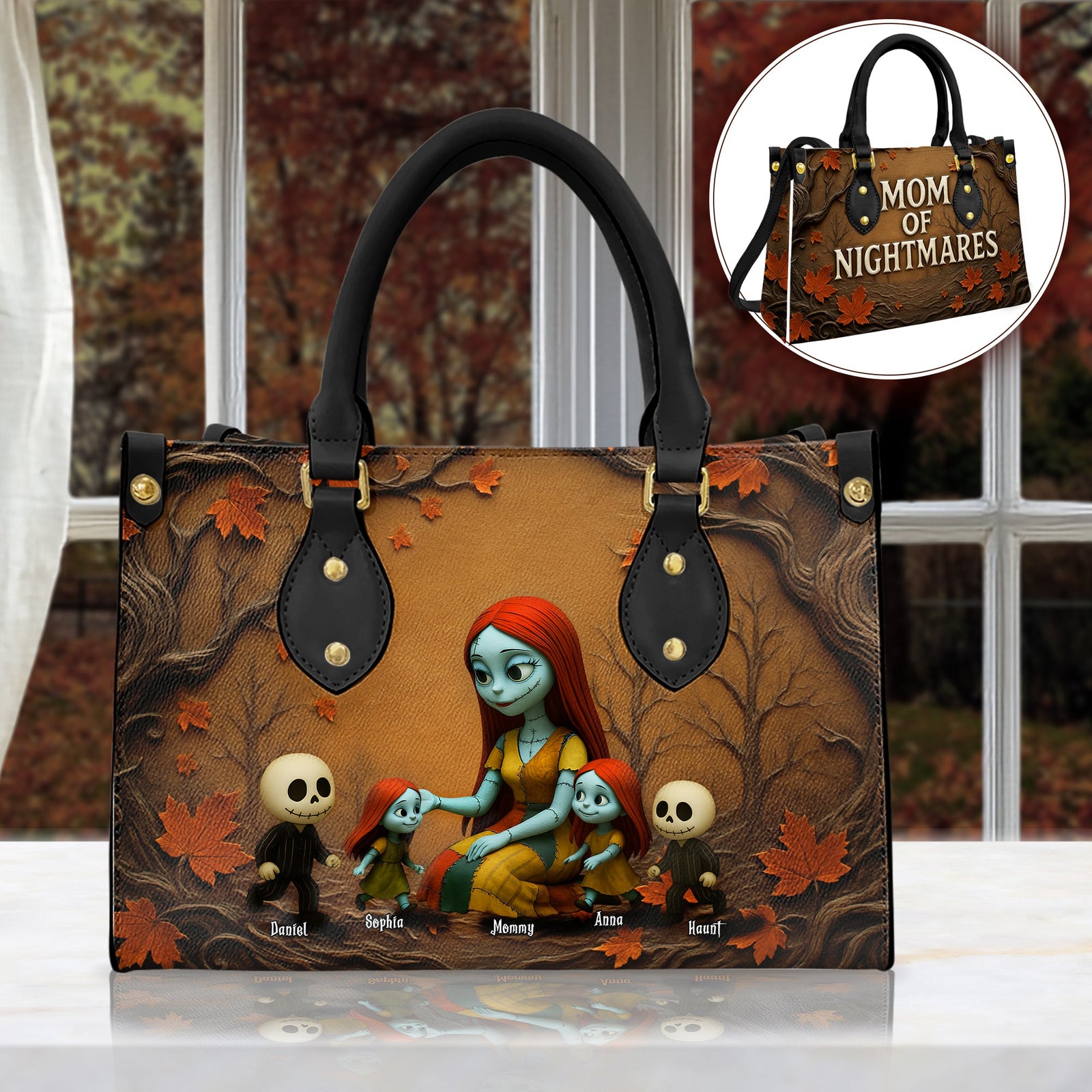 Mother Of Nightmares Leather Bag - Personalized Gifts For Mother 07TGLU230425-Homacus