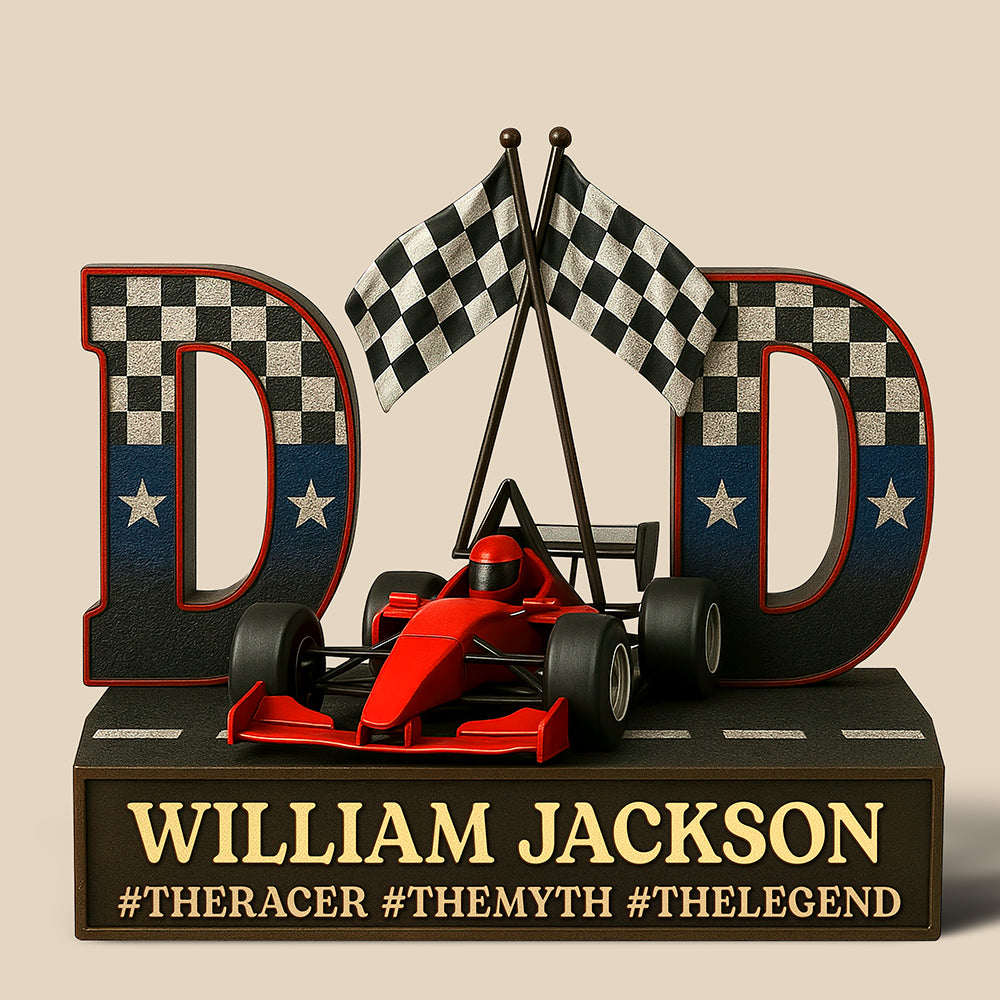 Racing Dad Acrylic Plaque - Personalized Gifts For Dad 05qhqn090525-Homacus