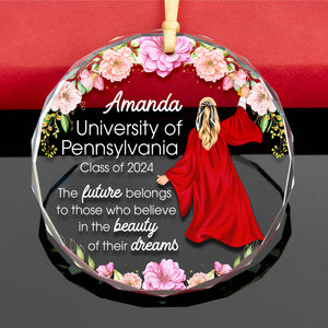 Personalized Gifts For Graduate Crystal Ornament 03PGQN081024TM-Homacus