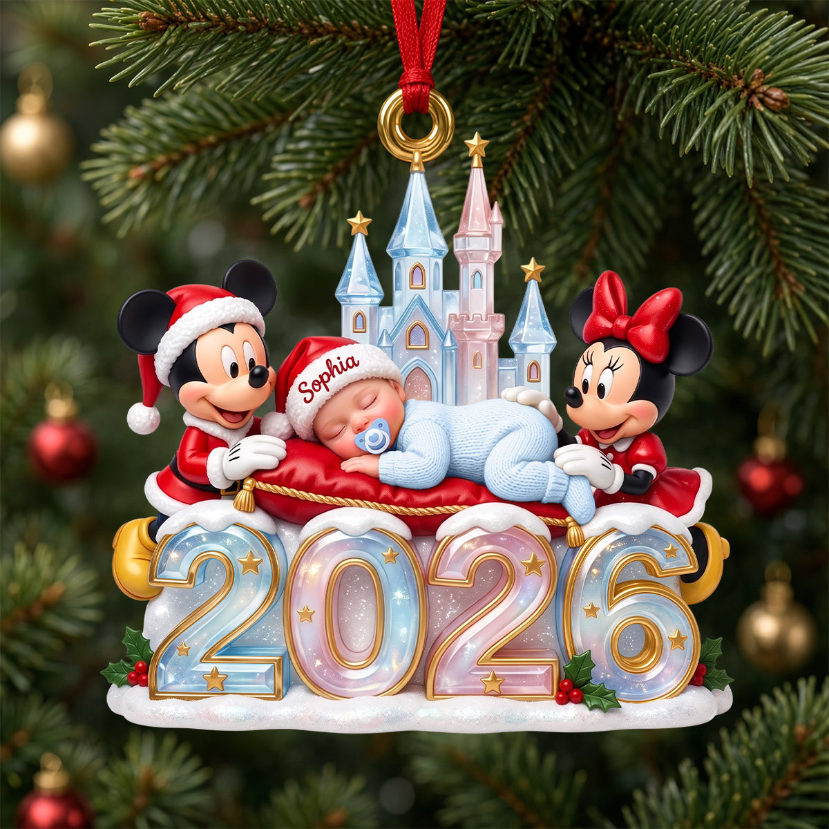 Baby Whimsical Christmas 2026 Ornament - Personalized Christmas Gifts For Kids 01tydh241026-Homacus