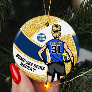 Personalized Gifts For Volleyball Players Ornament 01HUDT291024TM-Homacus