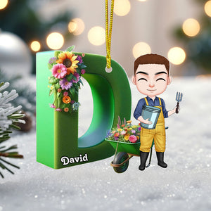 Custom Alphabet Letter Gifts For Garden Lovers Christmas Ornament 01ohtn211024hh-Homacus