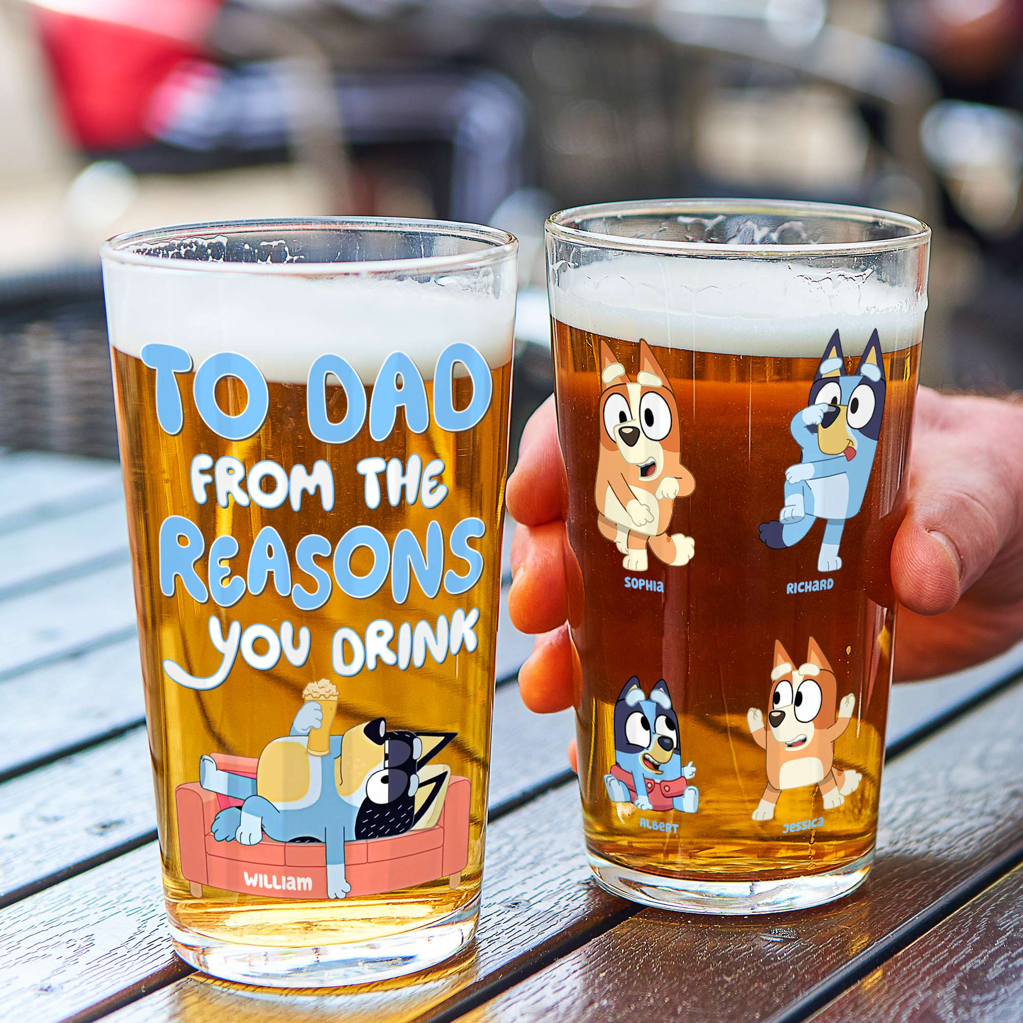 Personalized Gifts For Dad Beer Glass 03qhqn080524