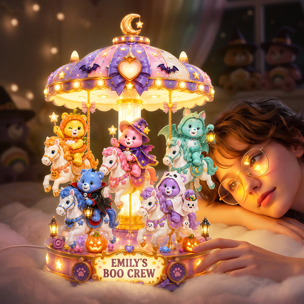 Adorable Spooky Acrylic Light Box - Personalized Gifts For Halloween 04hata140826-Homacus