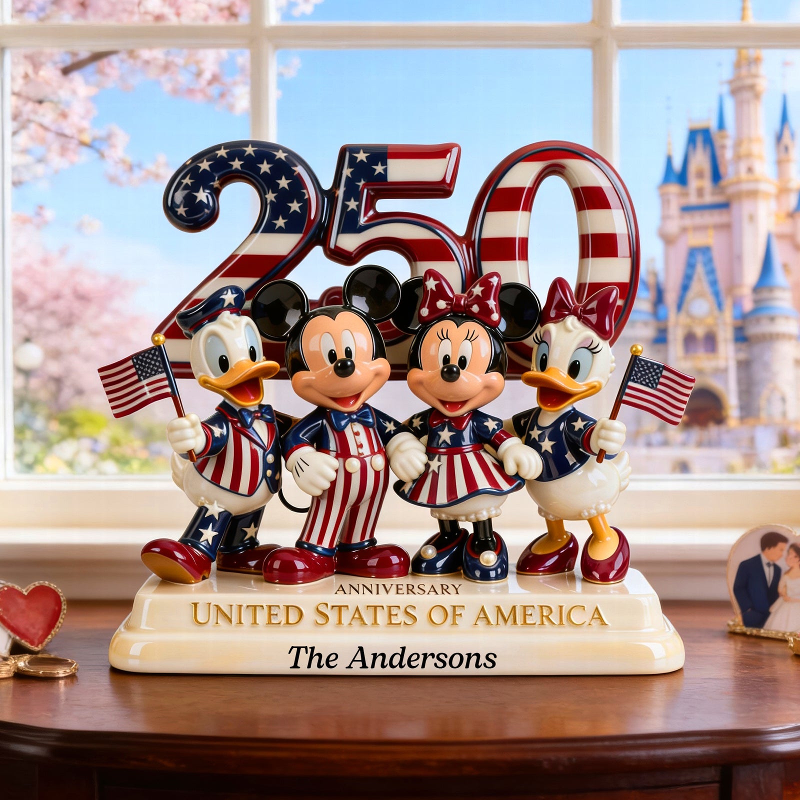 250th Anniversary Patriotic Family Acrylic Plaque - Personalized Gifts For Family 01PGQN100226-Homacus
