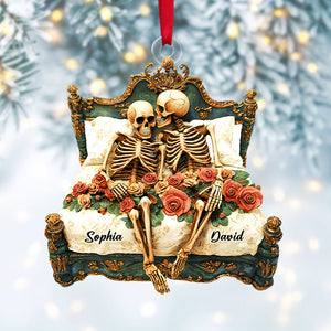 Personalized Gifts For Couple Acrylic Ornament Skull Couple 02ohtn191124-Homacus