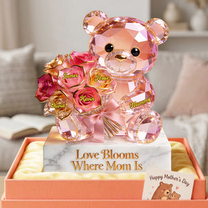 Mom Bear Acrylic Plaque - Personalized Gifts For Mother 04pgta300326