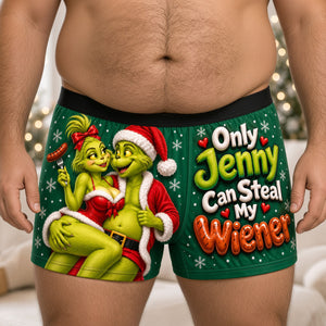 Cheeky Christmas Men's Boxers - Personalized Gifts For Him 05OHDH241026-Homacus