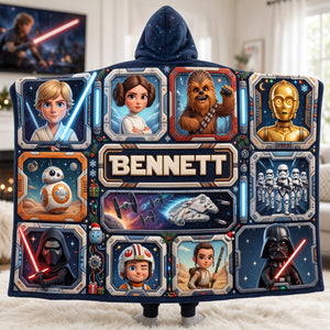 Space Adventure Squad Hood Blanket - Personalized Gift For Fantasy Lovers 02PATA261026-Homacus