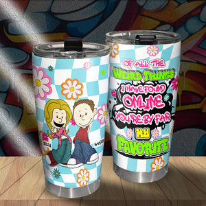 Personalized Gifts For Couples Tumbler Y2K Style Cartoon Couples 03TOLU060125HG-Homacus