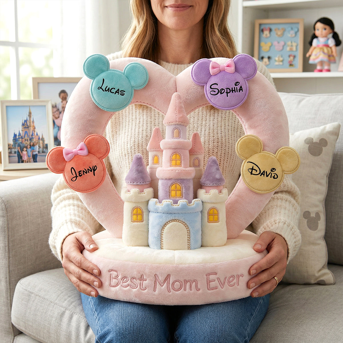 Best Mom Ever Pillow - Personalized Mother's Day Gifts 01NATN260326-Homacus