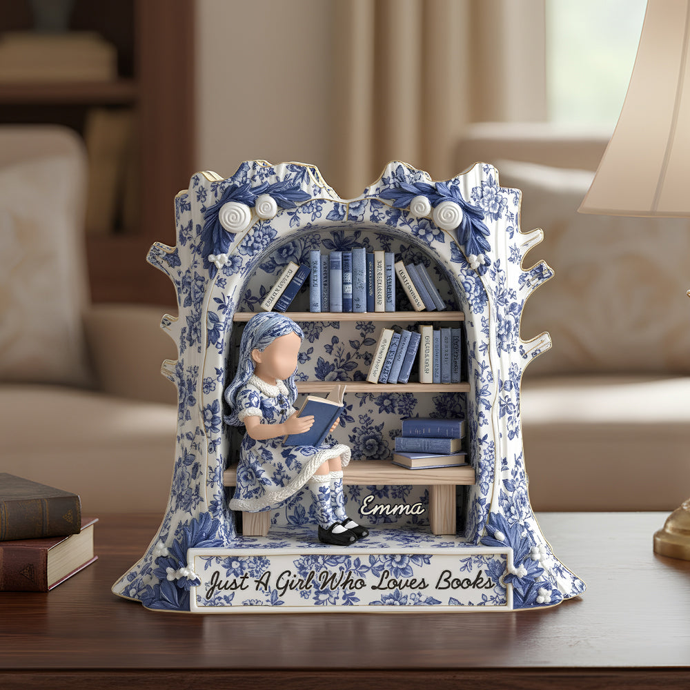 Bookworm Acrylic Plaque Personalized Gifts For Book Lover 04TODT171125-Homacus