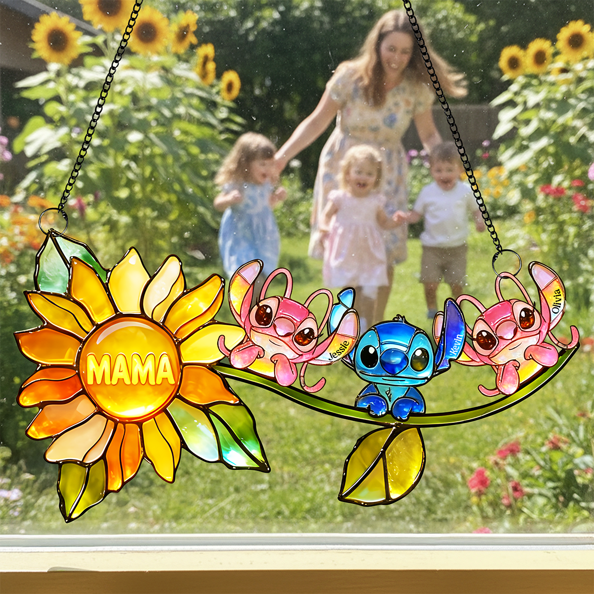 Sunflower Suncatcher Ornament – Personalized Gifts For Mom 01tota300126-Homacus