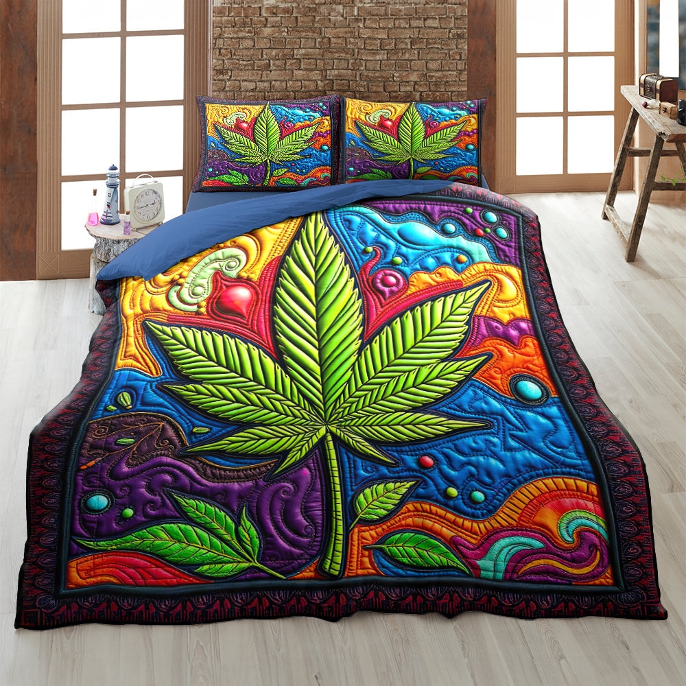 Weed Quilt Bedding Set 022hutn060225-Homacus