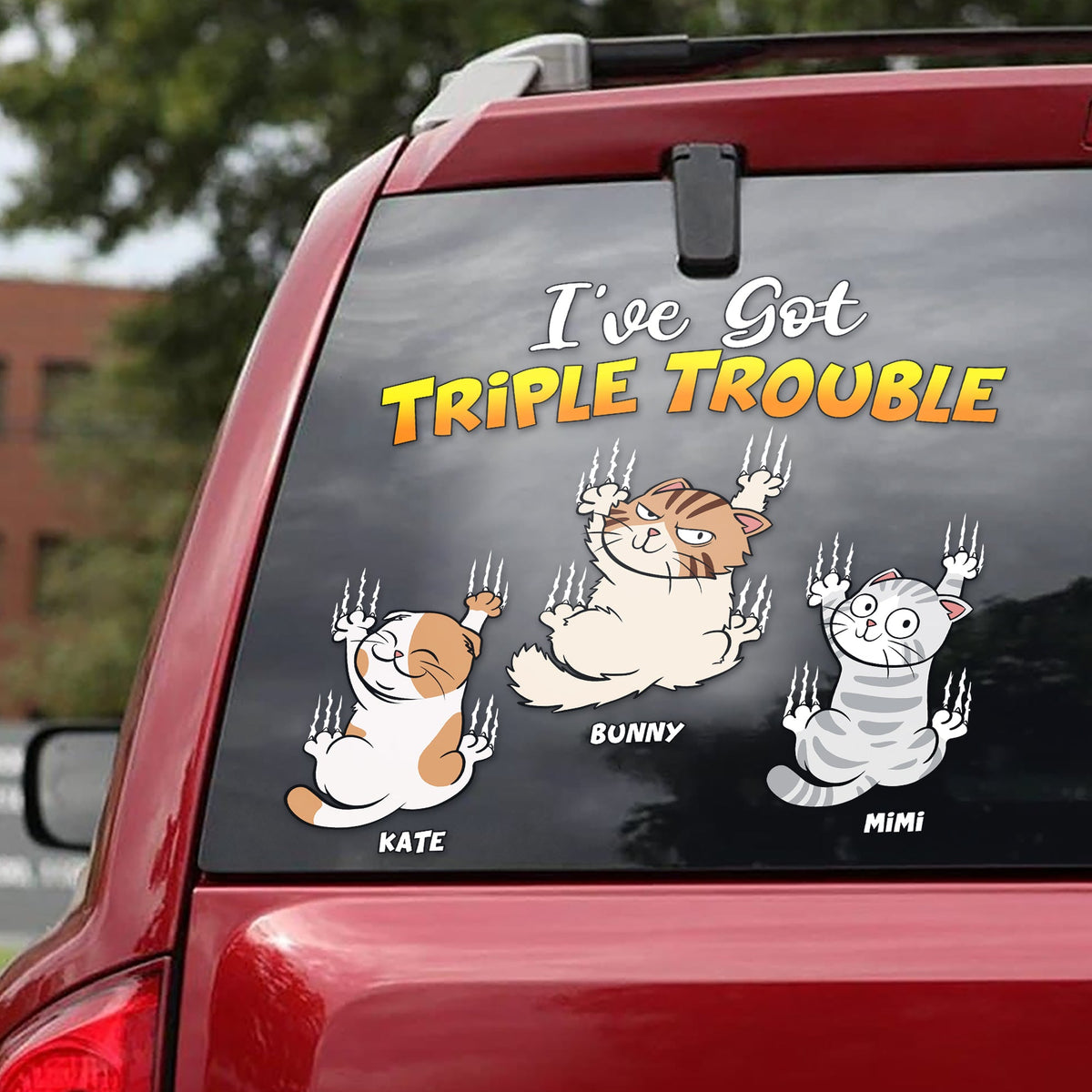 Personalized Gifts For Cat Lover Decal 03OHPU170624-Homacus