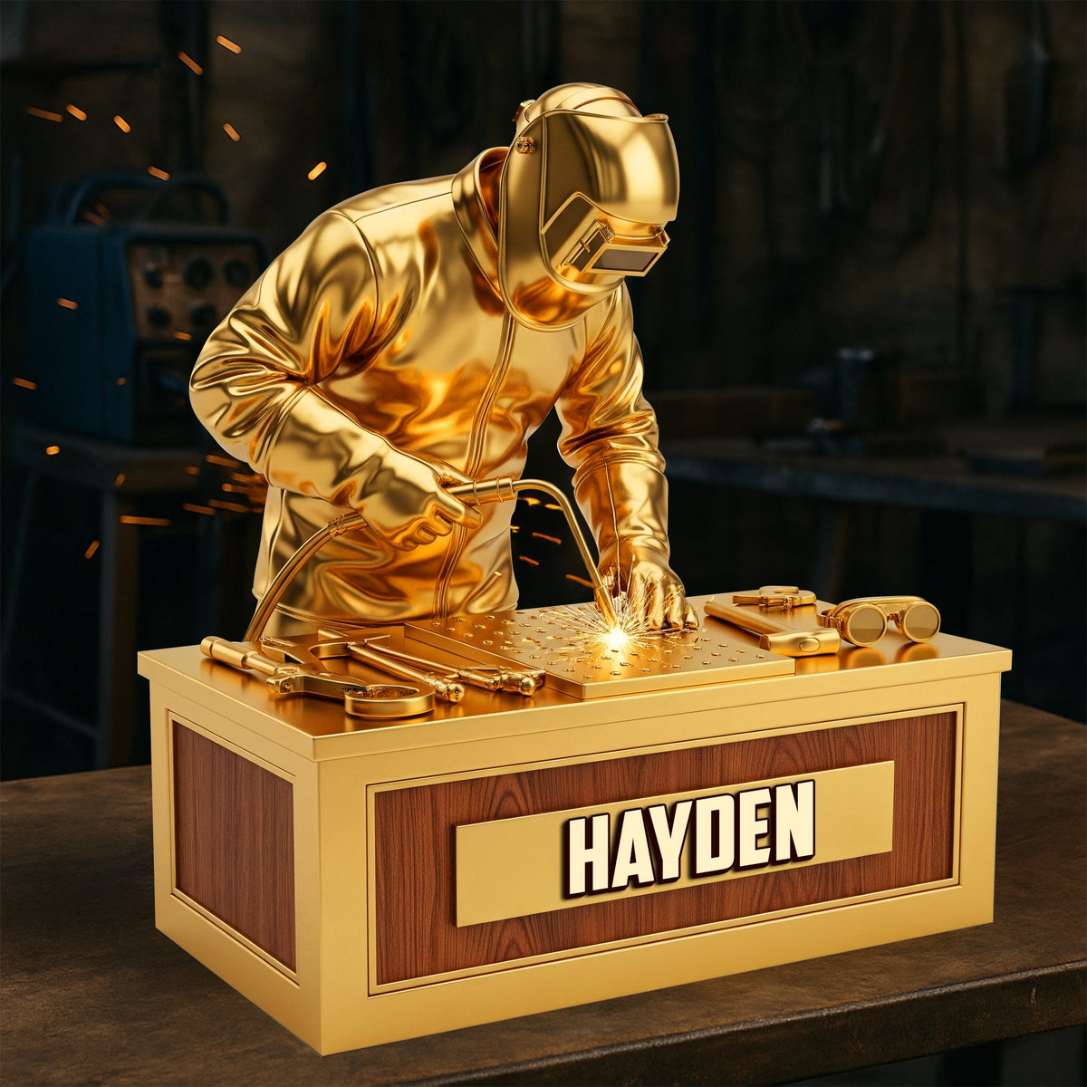 Proud Skilled Welder Acrylic Plaque - Personalized Gifts For Welders 02OHLU140725-Homacus