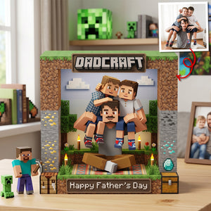 Pixel Dad Acrylic Plaque - Personalized Custom Photo Gift For Dad 02NATN160426-Homacus