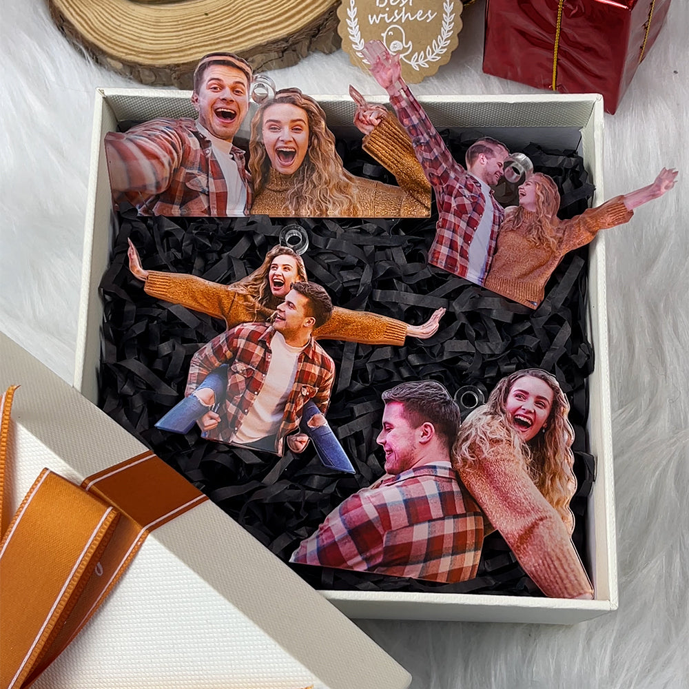 Custom Photo Gifts for Couple Ornament 127acvp140924-Homacus