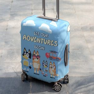 Personalized Gifts For Family Luggage Cover 03HTMH060624-Homacus