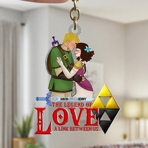 Personalized Gifts For Couple Keychain 04qhtn061224hg Gaming Couple Love Legend-Homacus