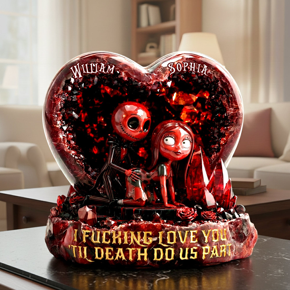 Romantic Couple Acrylic Plaque - Personalized Gifts For Couples 06tglu041225-Homacus