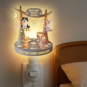 Furry Overlord Acrylic Night Light - Personalized Gifts For Cat Lovers 02tgqn080725-Homacus