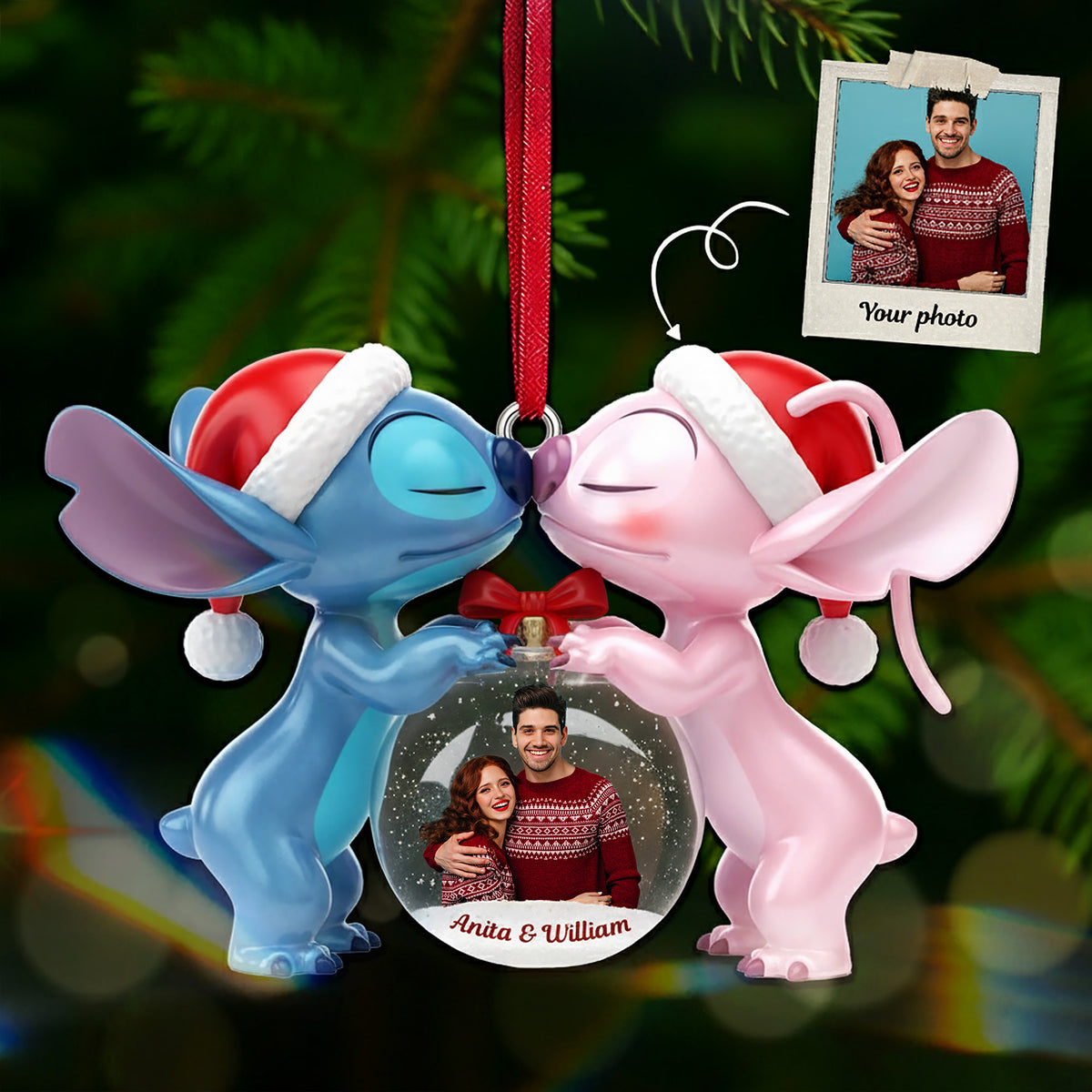 Personalized Gifts For Couple Christmas Ornament 04pgmg251025-Homacus