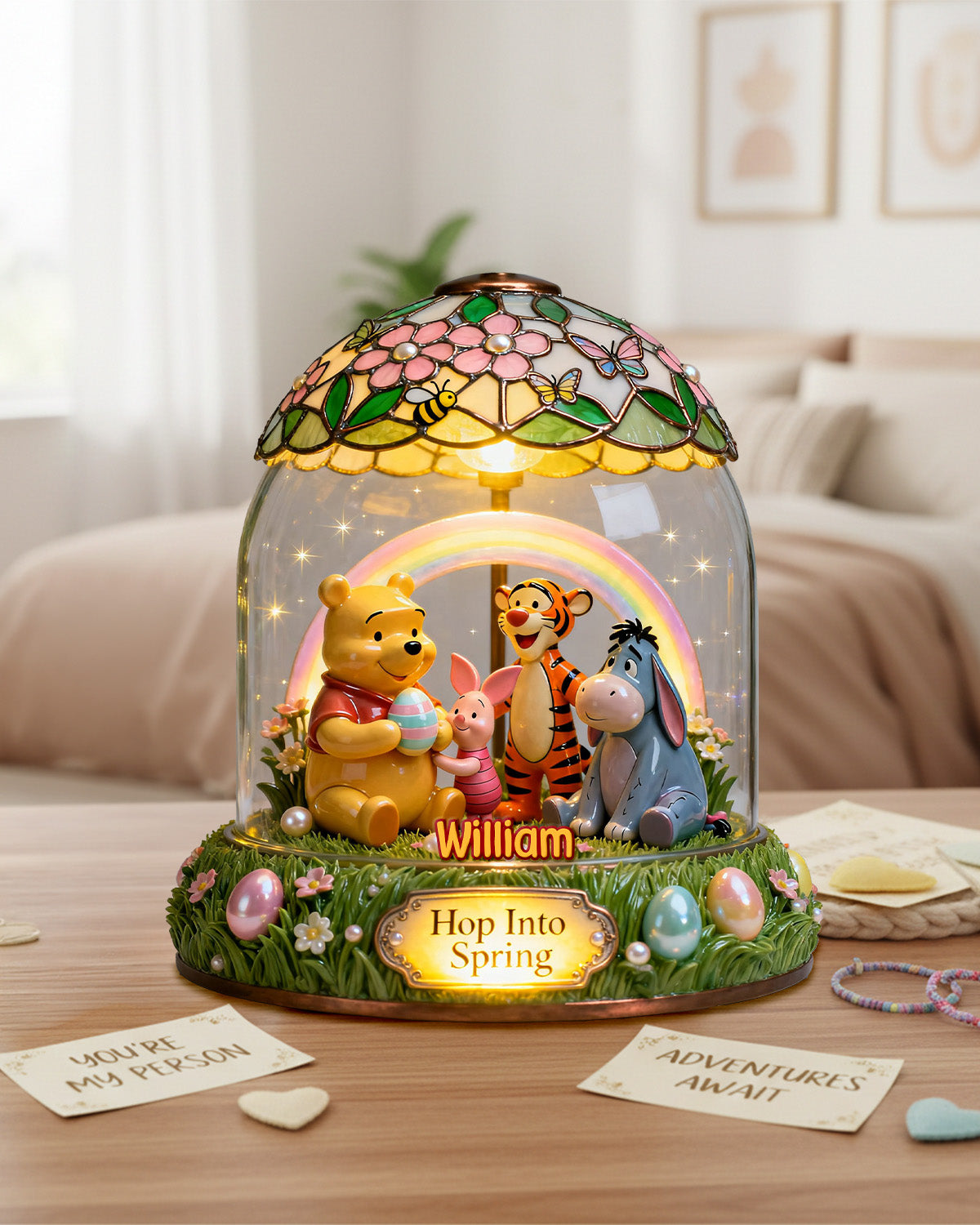 Hop Into Spring Acrylic Plaque - Personalized Easter Day Gifts 03PGMG070226-Homacus