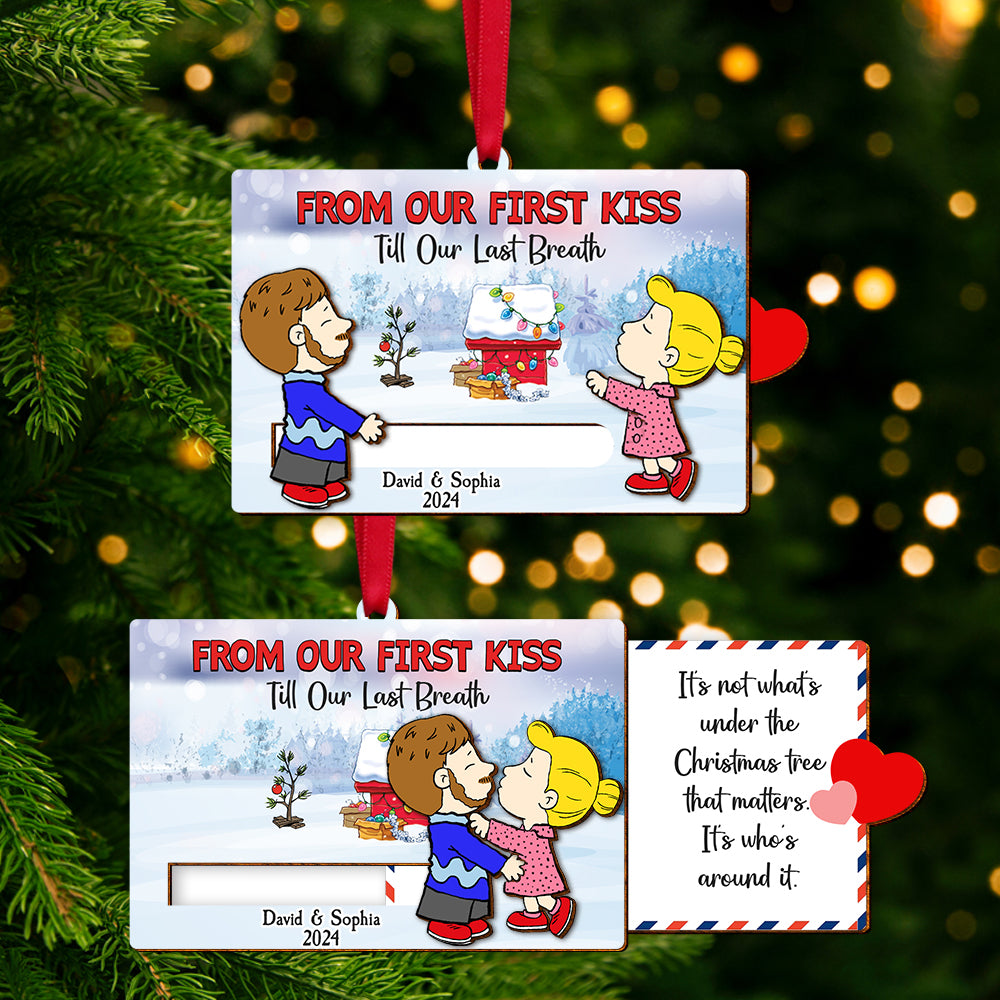 Personalized Gifts For Couple Christmas Wooden Slider Ornament, Lovely Message To The Lover 01qhtn151024hg-Homacus