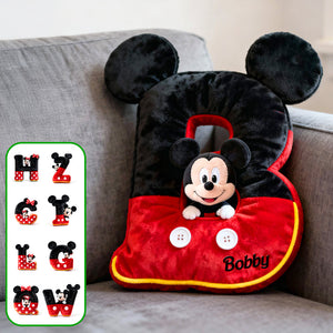 Cute Initial Letter Alphabet Custom Shape Pillow, Personalized Gifts For Kid 02qhmg181125-Homacus