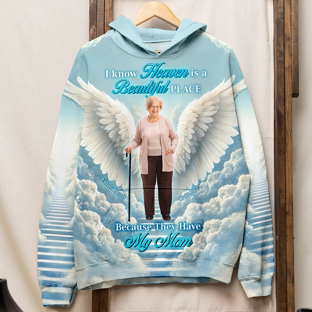 Custom Photo Gifts for Mom 3D Shirt, Memorial Gifts for Heaven 02xqqn220225-Homacus