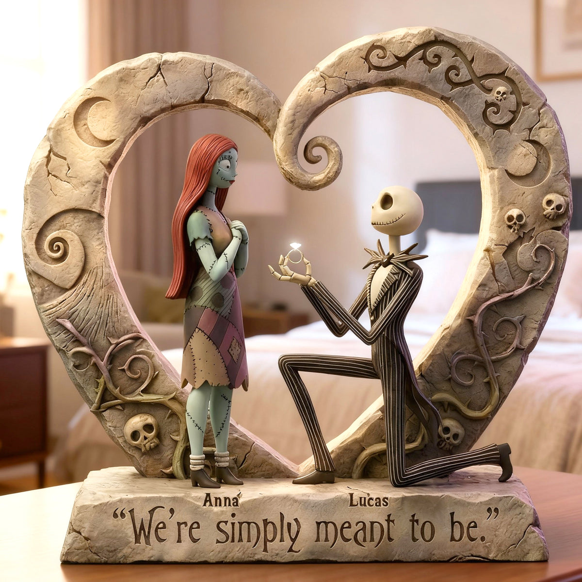 Gothic Proposal Couple Acrylic Plaque - Personalized Gift For Couples 05TOTN060126-Homacus